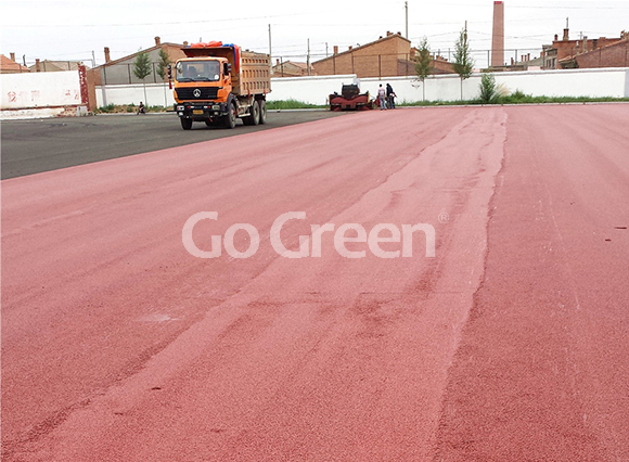 Latest color asphalt project in mongolia Latest color asphalt project in mongolia