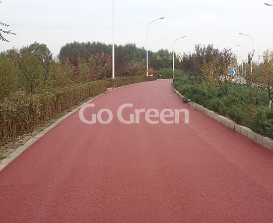 Red Color Warm Mix Colored Asphalt Project Red Color Warm Mix Colored Asphalt Project