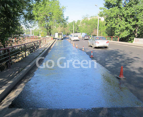 Asphalt pavement sealer project in Kazakhstan Asphalt pavement sealer project in Kazakhstan
