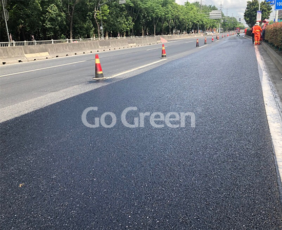 Go Green High Viscous Asphalt Sealer in Shanghai Highway Project Completed Successfully Go Green High Viscous Asphalt Sealer in Shanghai Highway Project Completed Successfully