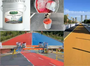 Color Polymer Slurry Mixture for Colored Bicycle Lane Project in the Philippines