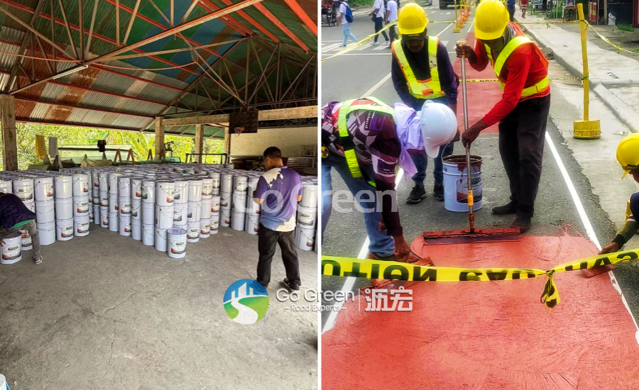 From Manila to Luzon: Go Green Color Polymer Slurry Mixture Completes Another 19,000 sqm Colored Bike Lane Project in the Philippines From Manila to Luzon: Go Green Color Polymer Slurry Mixture Completes Another 19,000 sqm Colored Bike Lane Project in the Philippines